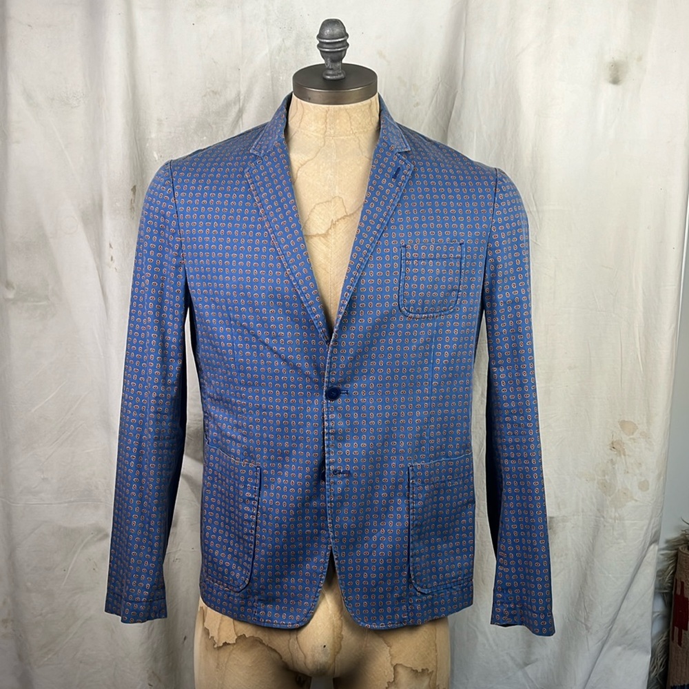 Mauro Grifoni Paisley Patch Pocket Sport Coat